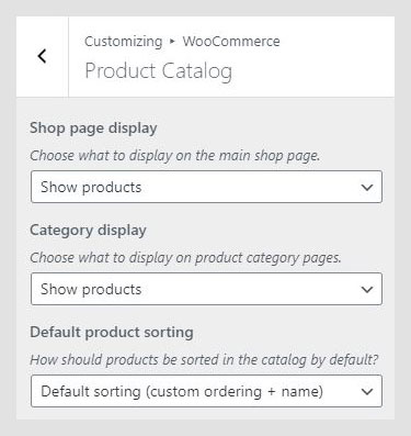 Scenery WordPress theme documentation - Product Catalog