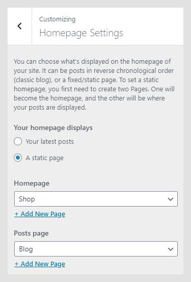 Techne WordPress theme documentation - Homepage Settings