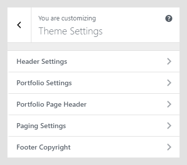 Rei WordPress theme documentation - Theme Settings