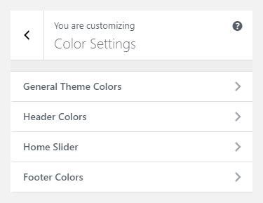Aparato WordPress theme documentation - Color Settings