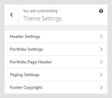 Canvi WordPress theme documentation - Theme Settings